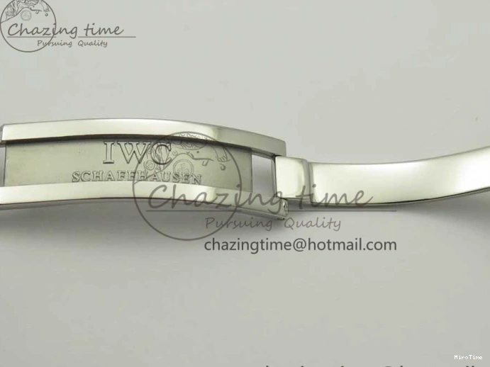 MIROTIME 0227 Sporty Portuguese Tourbillon IW504602 SS ZF Best Edition Blue Dial on Black Leather Strap 7175